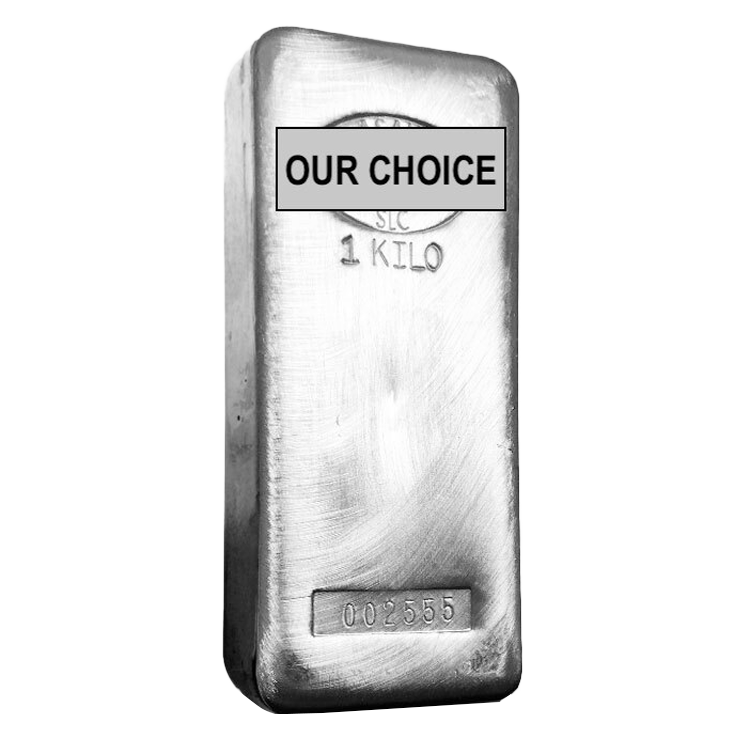 1 Kilo Silver Bar - Our Choice (32.15 troy oz)